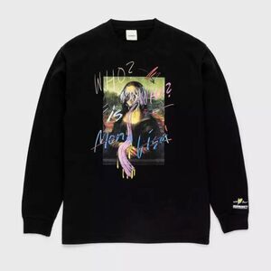 Simon Fujiwara x Highsnobiety Shirt M Mona Lisa Graphic Print Black Long Sleeve
